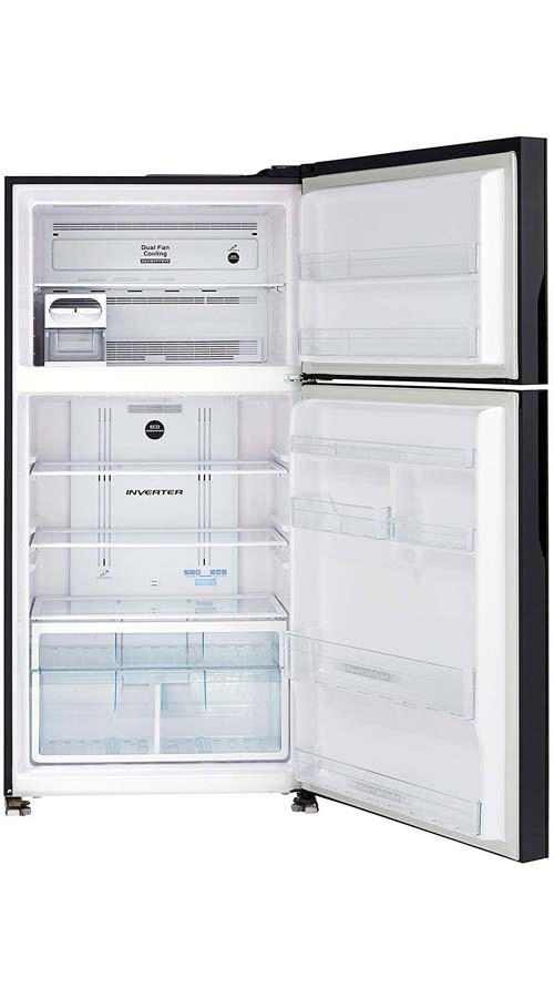 Buy Hitachi Double Door Refrigerator 565L RVG 610 PND7 Glass Grey