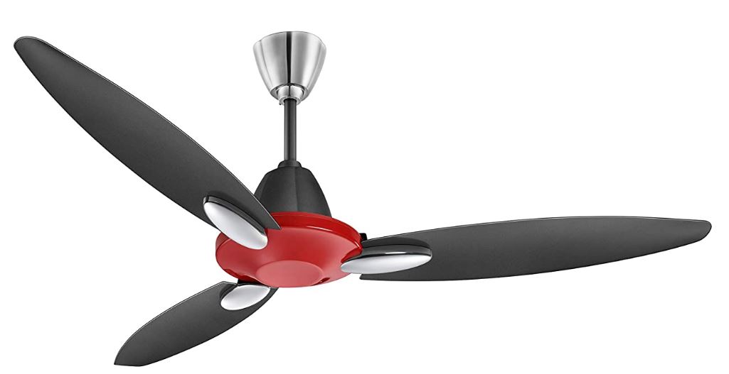 Buy Usha Ceiling Fan 1250mm Bloom Daffodil GBD Sparkl Red & Black Fans ...