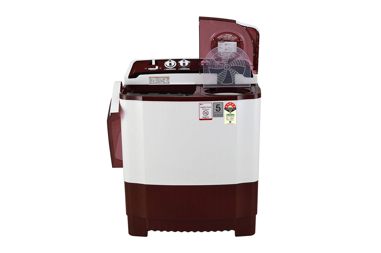 Buy LG Semi Automatic Washing Machine 8.0 P8035SRMZ Burgundy Semi Automatic Washing Machine