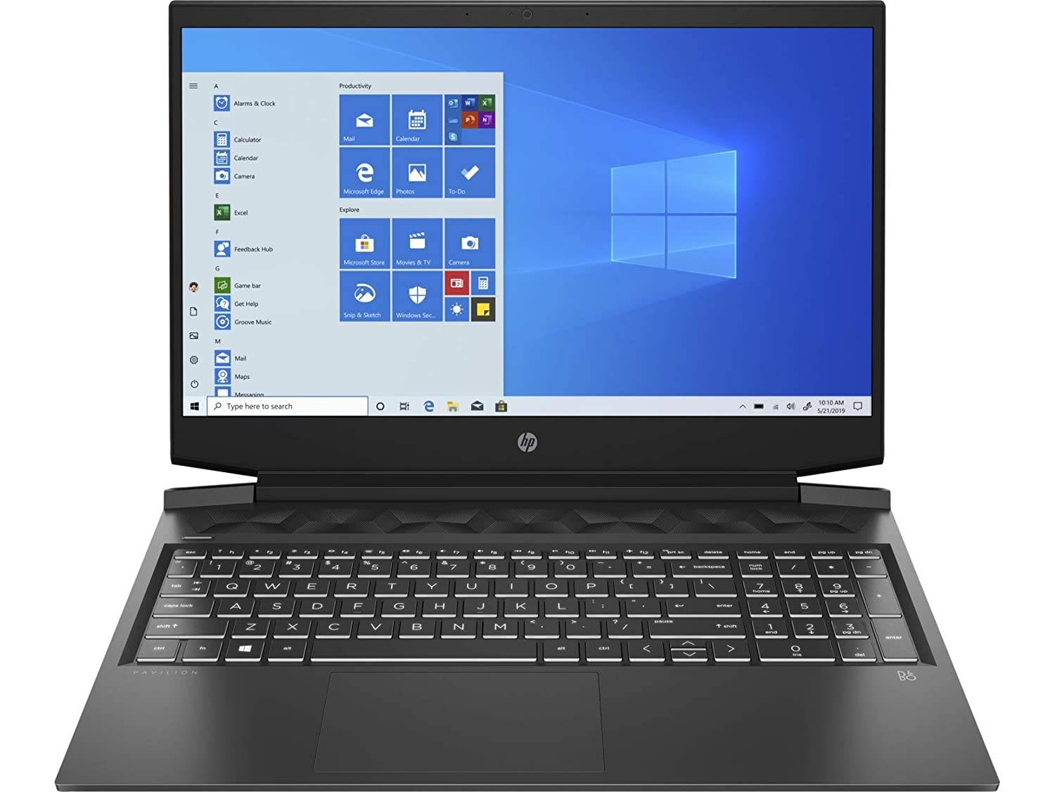 HP Gaming Laptop i5,10th,8GB,1TB HDD+256GB SSD,4GB,16.1 FHD,W10,MSO Pavilion 16-A0023TX Shadow Black