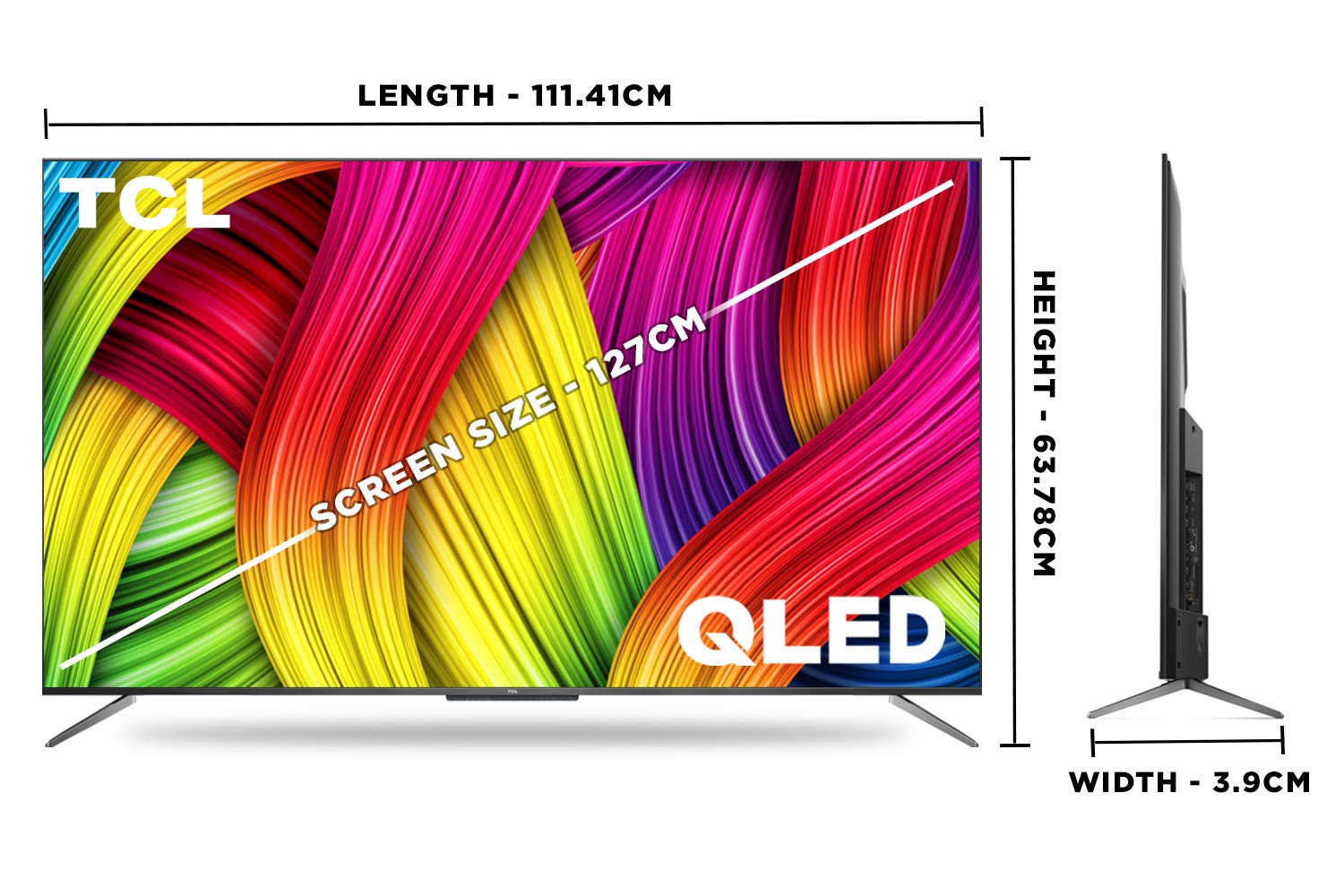 Buy TCL QLED TV 126 cm (50 inches) Android 50C715 Black Online From