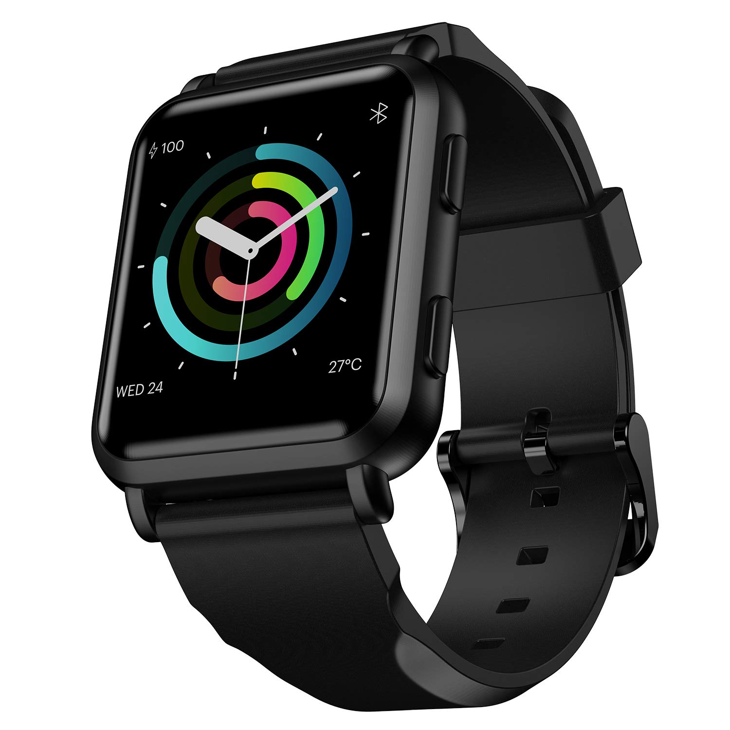 Noise Smart Watch 36mm (1.43 Inches) Square ColorFit NAV Black