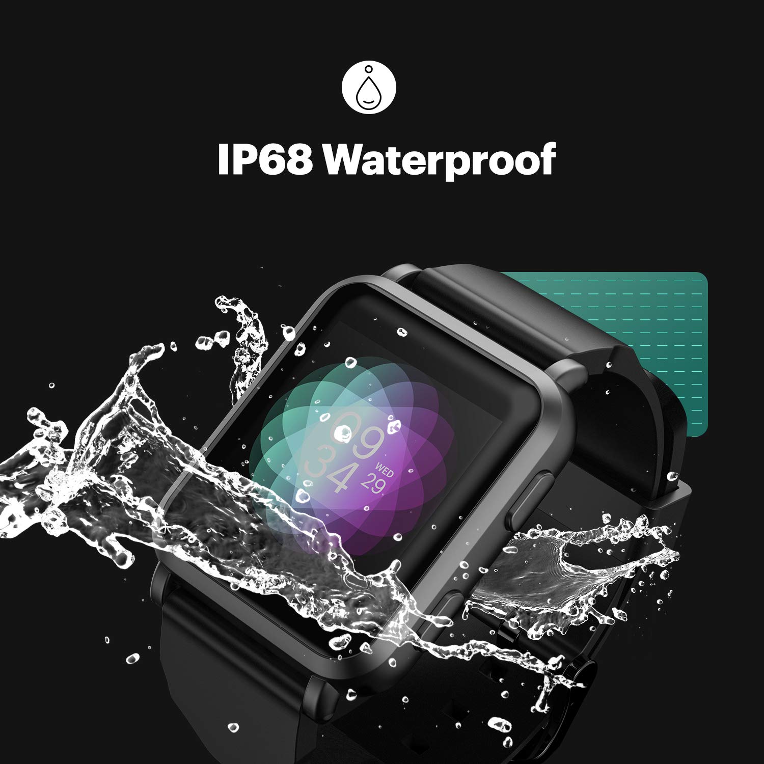 Buy Noise Smart Watch 36mm (1.43 Inches) Square ColorFit NAV Black