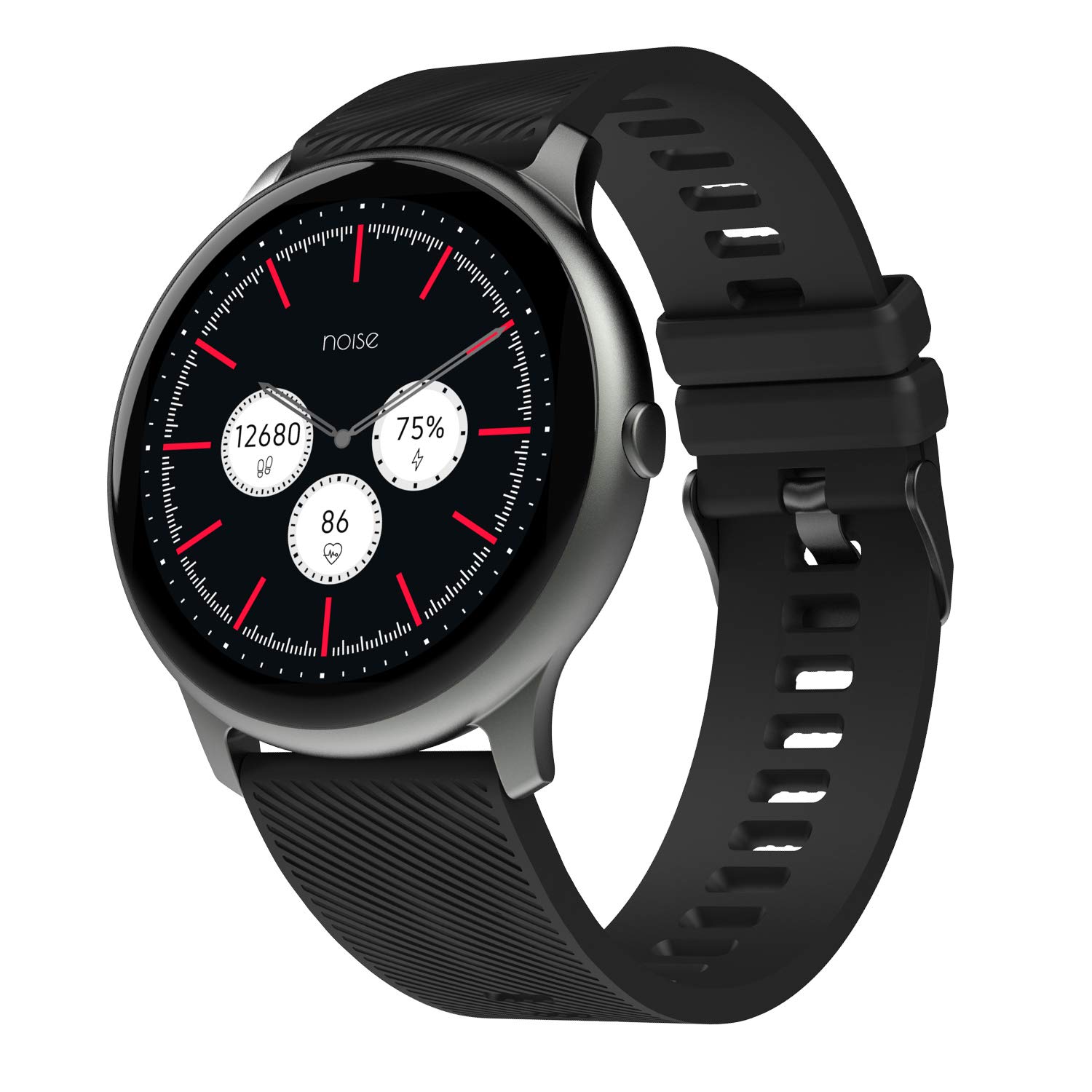 Buy Noise Smart Watch 33mm 1 30 Inches Round NoiseFit Evolve Black 