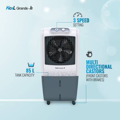 Havells Fiber Body Cooler 85 Litres Honeycomb Pads KOOL GRANDE-H GHRACBKW180 Grey