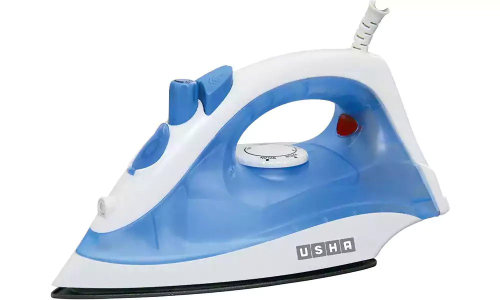 Usha Steam Iron 1300W SI Teflon 3713 Blue White