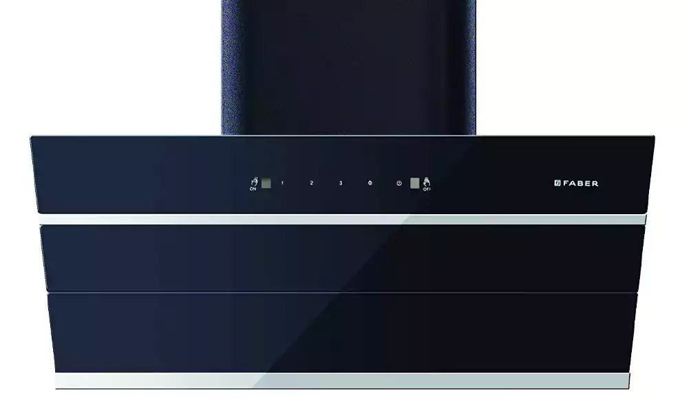 Faber Wall Mounted Chimney 90cm 1350m³/hr Zenith FL SC AC BK Black