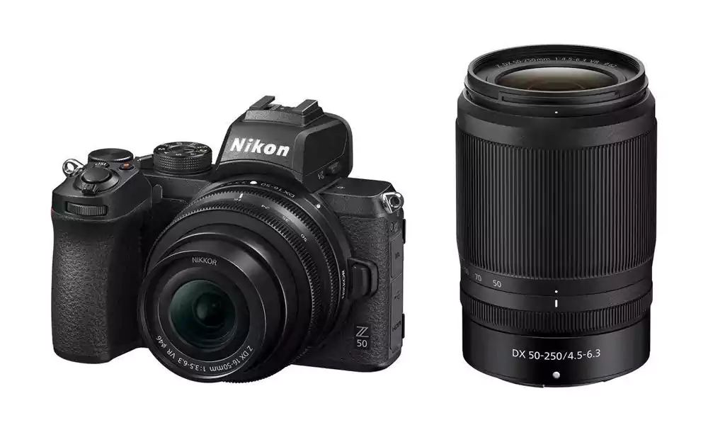 Nikon Mirrorless Camera 20.9 MP (16-50 mm and 50-250 mm Lenses) Z50 Black