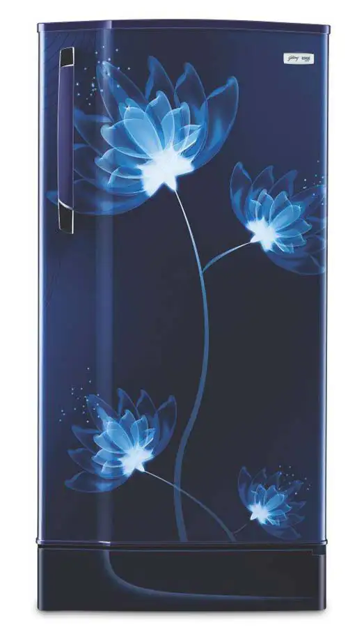 Godrej Single Door Refrigerator 221 Litres 3 Star Inverter RD EDGESX 236C 33 TAI Glass Blue