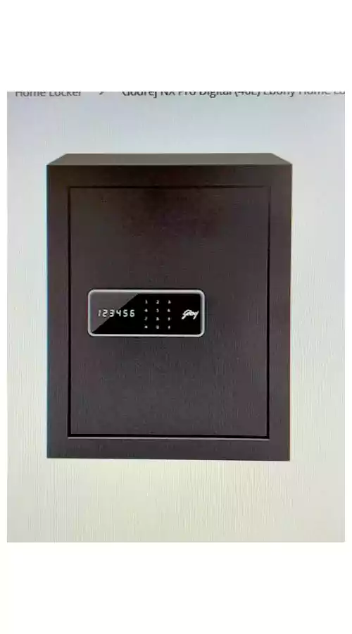 Godrej Locker Digital Safe Digi 40 Litre Ebony