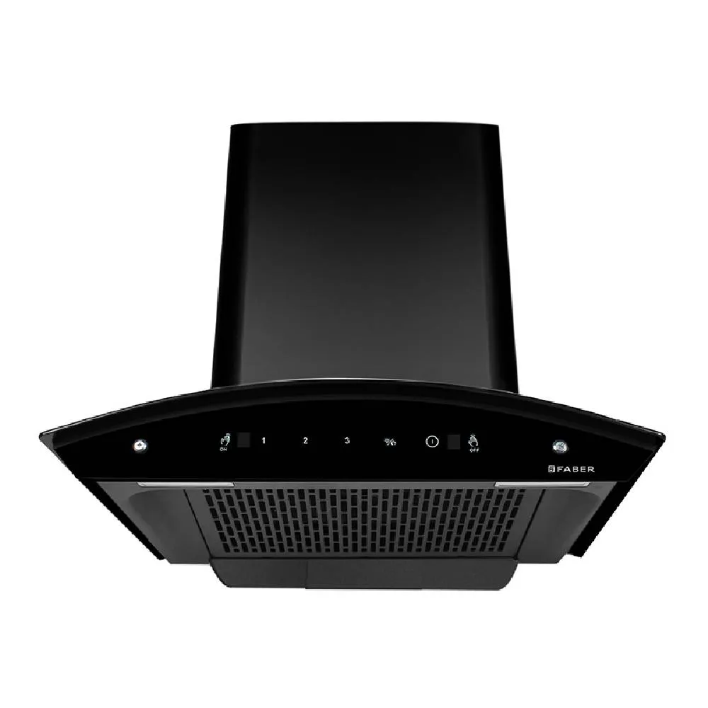 Faber Wall Mounted Chimney 60cm 1200m³/hr Sunny IN HC SC FL LG Black (NEW)
