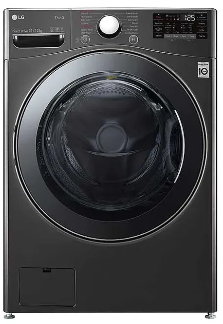 LG Front Load Automatic Washing Machine 21/12 Kg 5 Star FHD2112STB Black Stainless