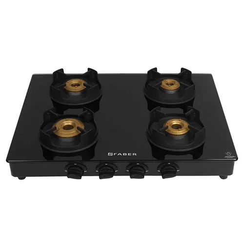 Faber Gas Stove 4 Burner ONYX 4BB BK CI Black
