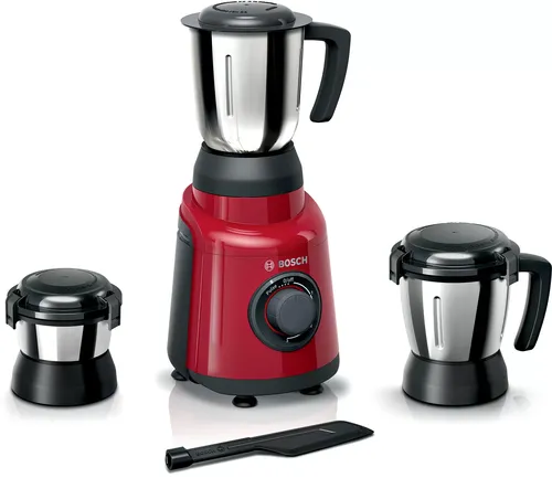 Bosch Mixer Grinder 500 Watts 3Jar MGM2133RIN Red