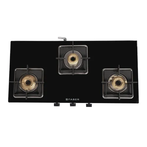 Faber Gas Stove 64cm 3 Burner Remo 3BB BK