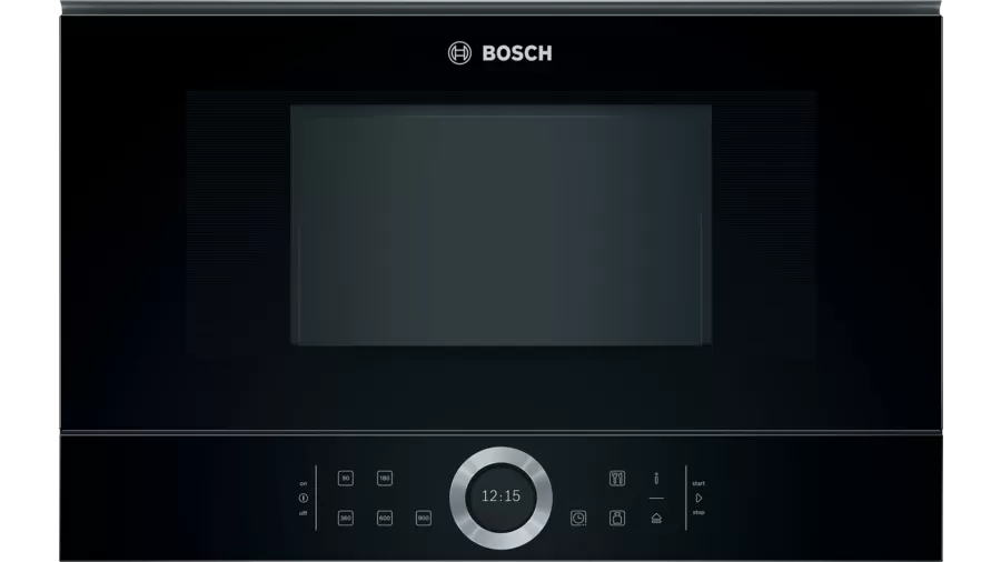 Bosch Built In Microwave 21 Litre Series 8 BFL634GB1I Black