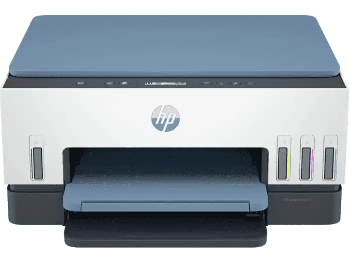 HP Ink Jet Multi-Function Printer Print, scan, copy, wireless Smart Tank Duplexer 675 White