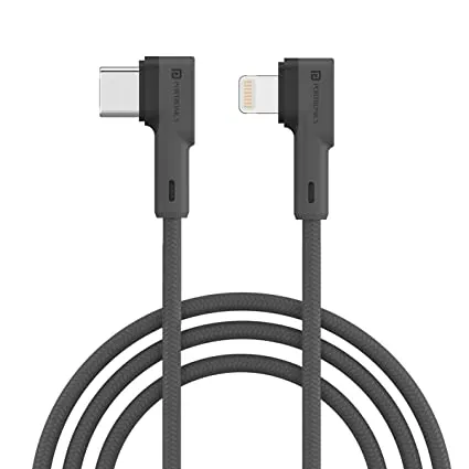 Portronics Data Cable Konnect L Type-C to Lightning POR 1438 Grey