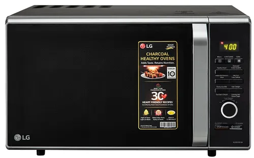 Digital Retro Cherry Red Microwave with Grill (EMW 3202T