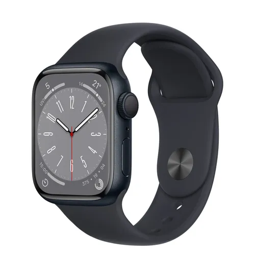 Apple Smart Watch 41MM(1.61 inches) Sport Band Series 8 GPS MNP53HN/A Midnight Aluminium Case