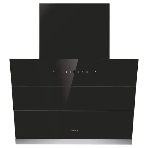 Elica Wall Mounted Chimney 60cm 1200m³/hr EFL S 601 HAC LTW VMS Auto Clean Black