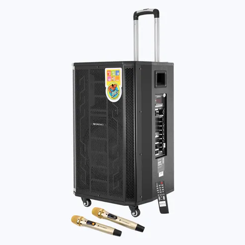 Zebronics Amplified Speaker ZEB-MONSTER PRO 2X12L1 Trolly Speaker