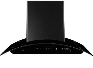 Faber Wall Mounted Chimney 90Cm 1298m³/hr Premia 3D Plus IND HC SC Black