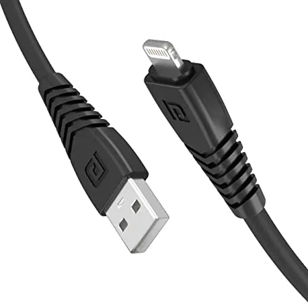 Portronics Data Cable Konnect Core 8 PIN Type A to Lightning POR 655 Black