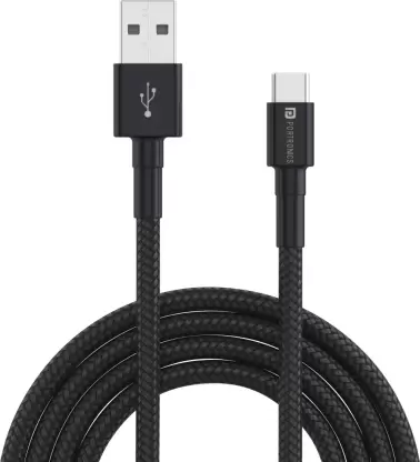 Portronics USB Cable Type C Konnect B POR 1750 Black