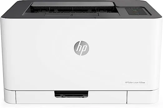 HP Colour Laser Printer 150nw Wireless with Built-in Ethernet and WiFi-Direct Smallest Color Laser in its Class White
