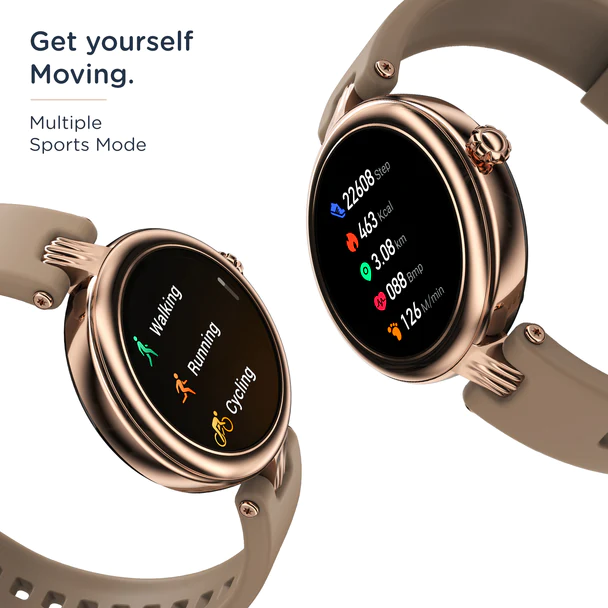 Buy Pebble Smart Watch 2.76 mm (1.09 inches) PFB24 Venus Midnight Gold