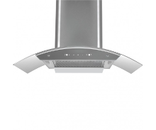 Sunflame Wall Mounted Chimney 90cm 1250m³/hr Aria Black