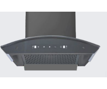 Sunflame Wall Mounted Chimney 60cm 1250m³/hr ANCONA Black