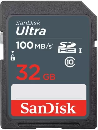 Sandisk SD Memory Card 32 GB For Camera 100 Mbps SDSDUNR-032G-GN3IN