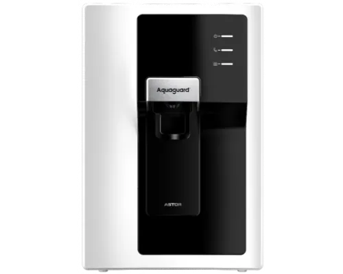 Eureka Forbes Water Purifier RO 6.2 Litre Astor RO+UV+MTDS Alkaline Black & White