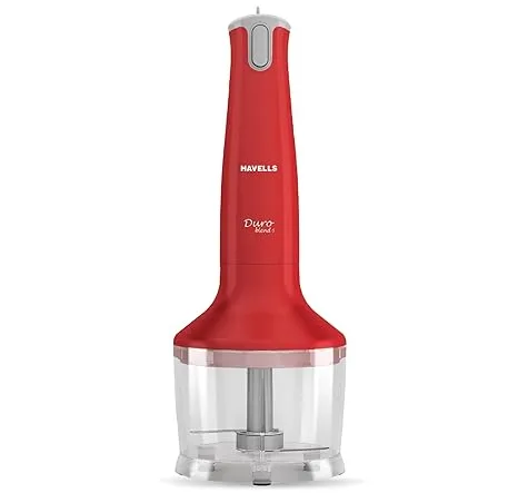Havells Hand Blender 300 Watt with Chopper Duroblend-S Red