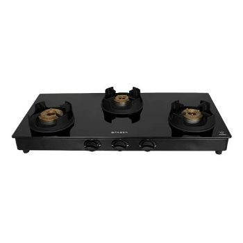 Faber Gas Stove 77cm 3 Burner Onyx 3BB BK CI