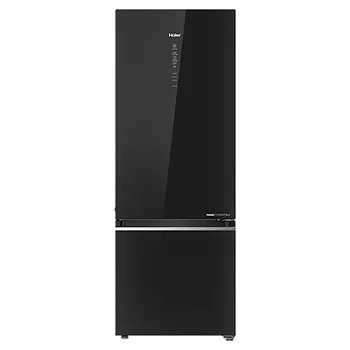 Haier Bottom Freezer Refrigerator 355 Litres 3 Star Inverter HRB-4053PKG-P Black Glass