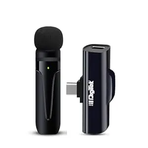 DigiTek Microphones Wireless & Receiver with Type C DWM-001