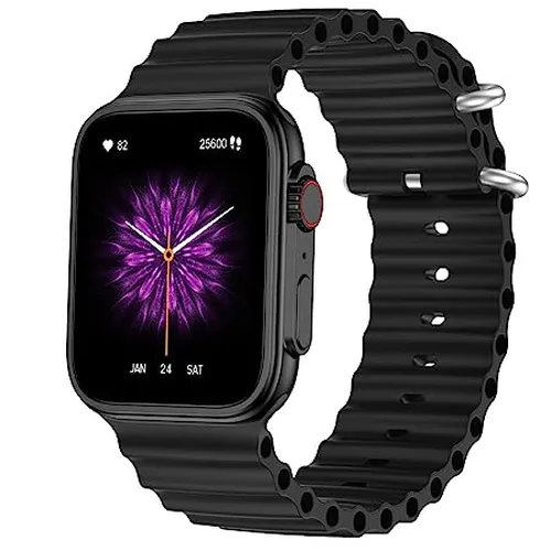 Fire Boltt Smart Watch 45.2mm(1.78Inches) BSW115 Edge Black