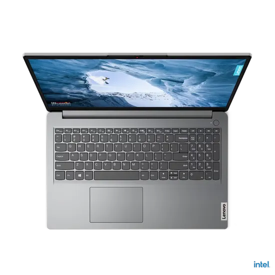 Lenovo Thin & Light Laptop N4020,8GB,256GB SSD, 15.6 HD, WIn11, Office 2021 IdeaPad 1 82V7009DIN Cloud Grey