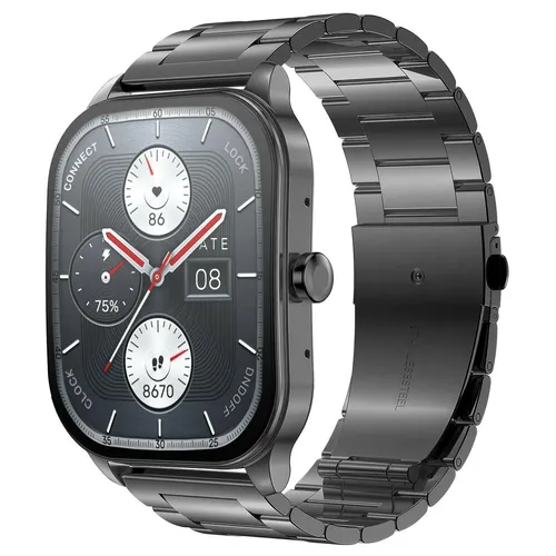 Amazfit Smart Watch 49.7 MM(1.96 Inches) POP-3S Metallic Black