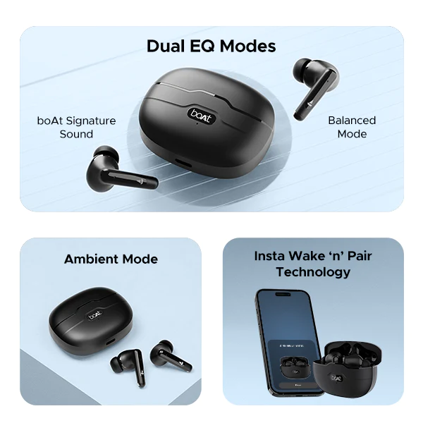 Buy Boat Wireless Ear Phone Buds Unity ANC Black Online From Lotus Electronics in India Buy Latest Headphones Online at Best Prices Lotus