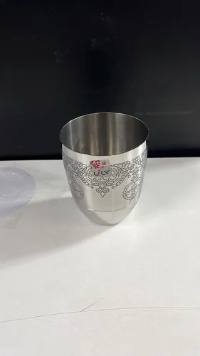 Lily Stainless Steel Glass 240 ml MP Etching