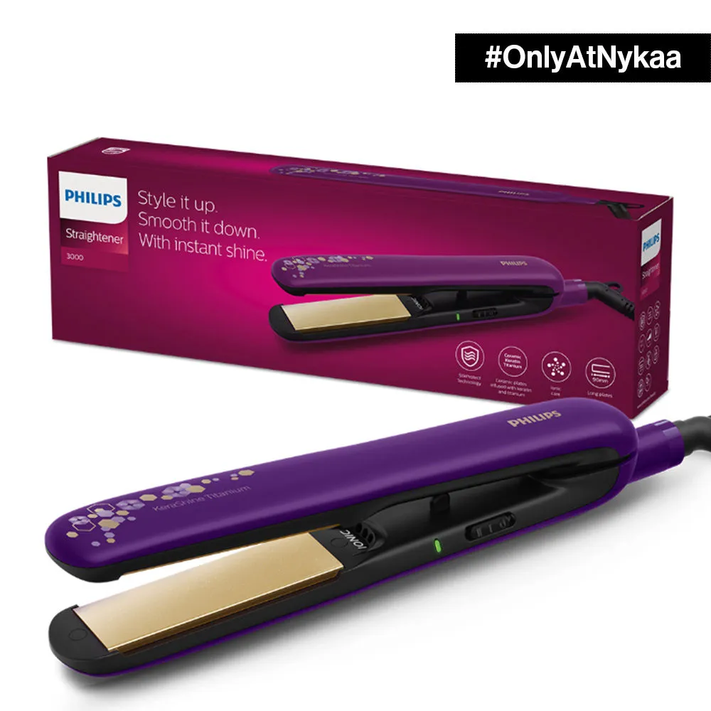 Buy Philips Hair Straightener Ionic Care BHS336 00 Purple Online From Lotus Electronics in India Buy Latest Hair Straightener Online at Best Prices Lotus Electronics