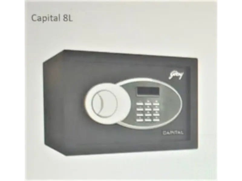 Godrej Locker Digital 8 Litre Capital Safe - GS08L - EL Grey