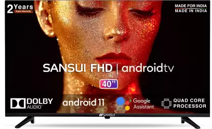 Sansui Full HD LED TV 102 cm (40 inches) Android JSW40GSFHD Black