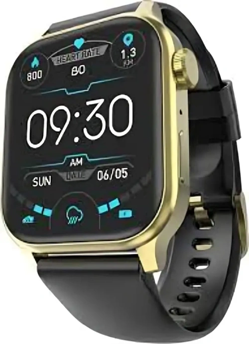Fire Boltt Smart Watch 46.9MM (1.85 Inches) Rise BSW069 Black Gold