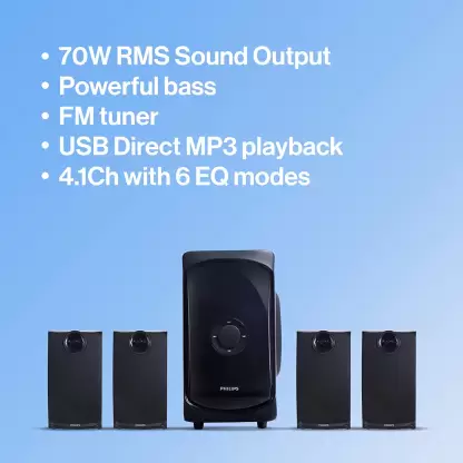 Philips Speaker 70W 4.1 Ch TAV7477/94