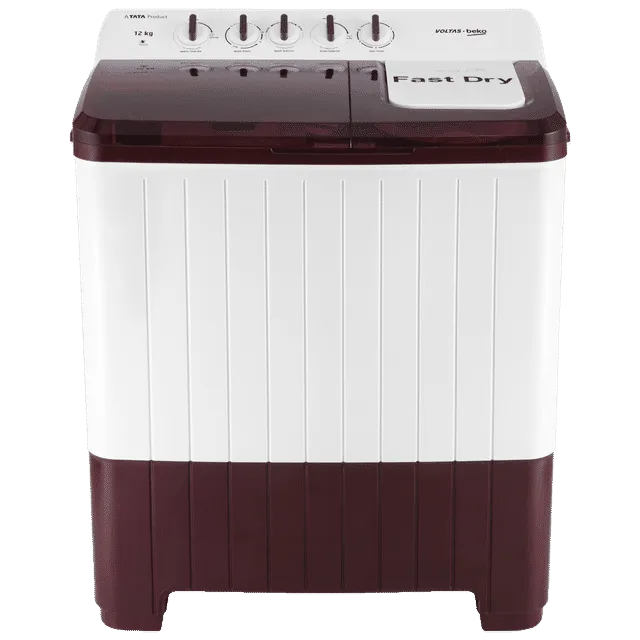 Voltas Beko Semi Automatic Washing Machine 14.0 Kg 5 Star WTT140UPA/BRSSWH5PTDA burgundy